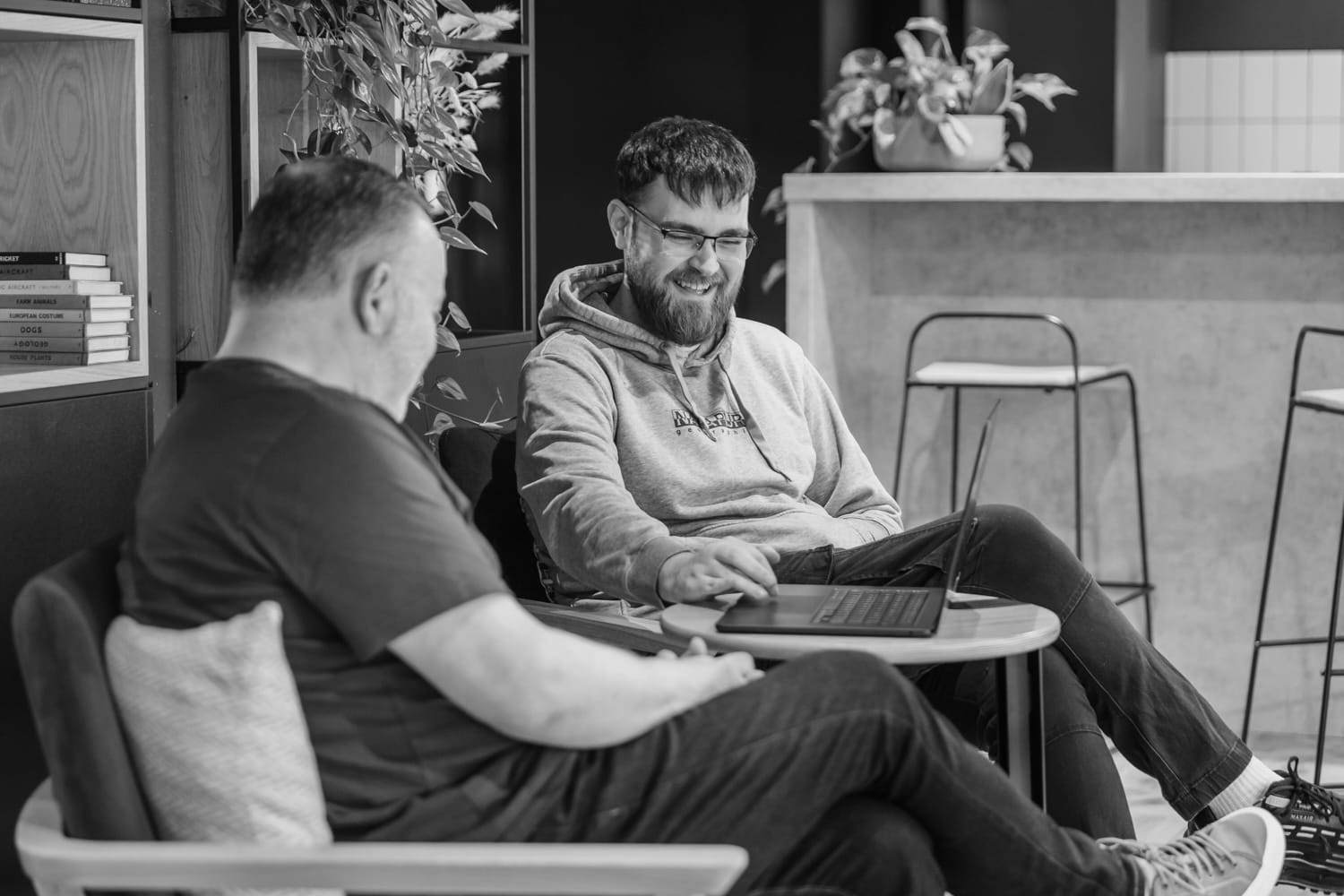 The Dare team around a desk