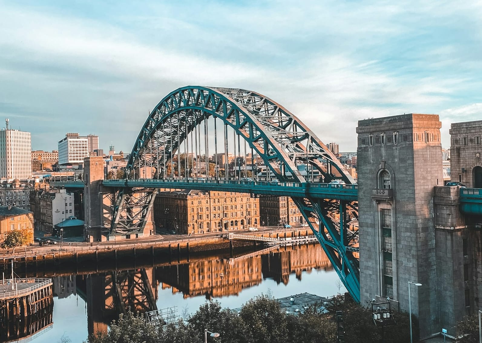 The Tyne Bridge over the River Tyne in Newcastle